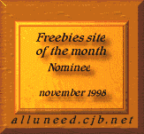 Freebies site of the month